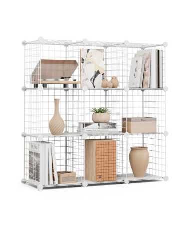 Estantería Modular Metálica Titan C9 Blanco NEWLUX 2