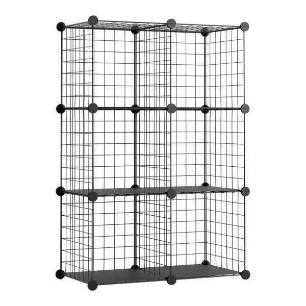 Estantería Modular Metálica Titan C6 Negro NEWLUX