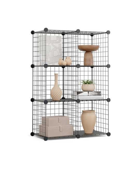 Estantería Modular Metálica Titan C6 Negro NEWLUX