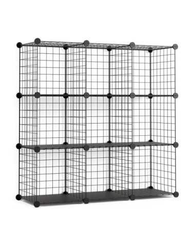 Estantería Modular Metálica Titan C9 Negro NEWLUX
