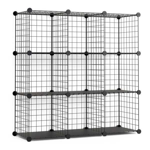 Estantería Modular Metálica Titan C9 Negro NEWLUX