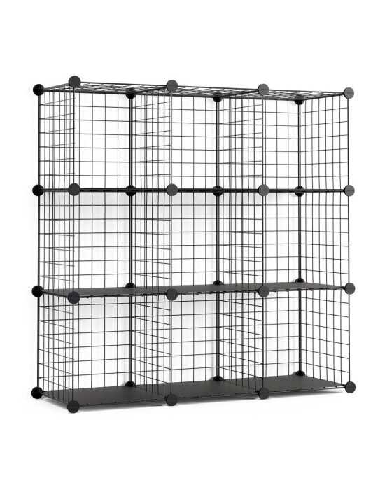 Estantería Modular Metálica Titan C9 Negro NEWLUX