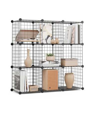 Estantería Modular Metálica Titan C9 Negro NEWLUX 2