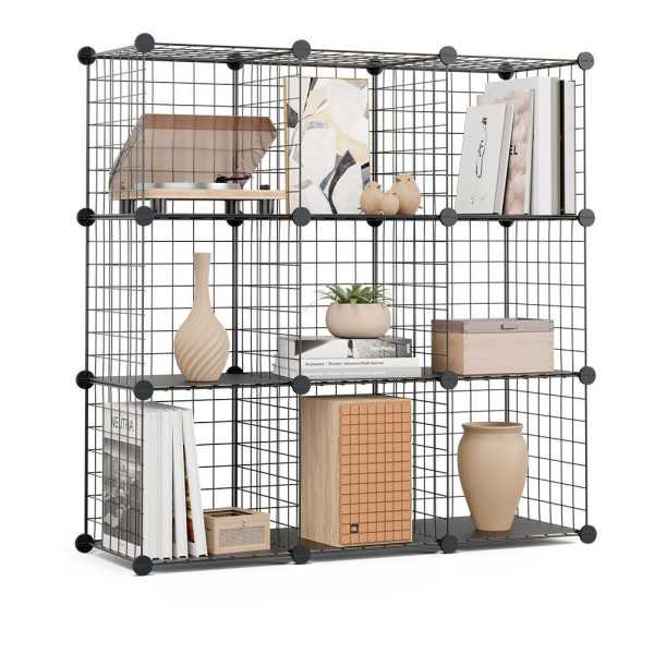 Estantería Modular Metálica Titan C9 Negro NEWLUX