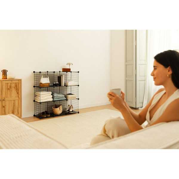 Estantería Modular Metálica Titan C9 Negro NEWLUX