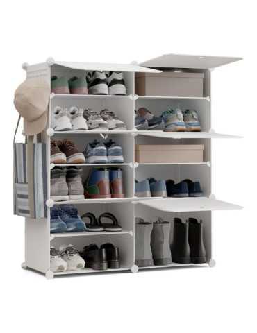 Zapatero Modular Cube C6 Blanco NEWLUX