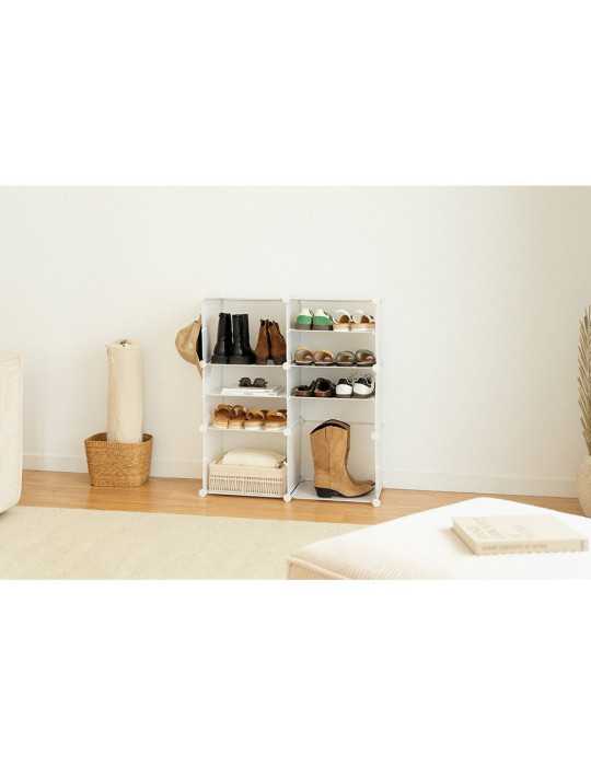 Zapatero Modular Cube C6 Blanco NEWLUX