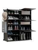 Zapatero Modular Cube C6 Negro NEWLUX
