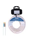 Carrete Manguera Plana 2 x 1,50 mm² Blanca, 25 m EDM
