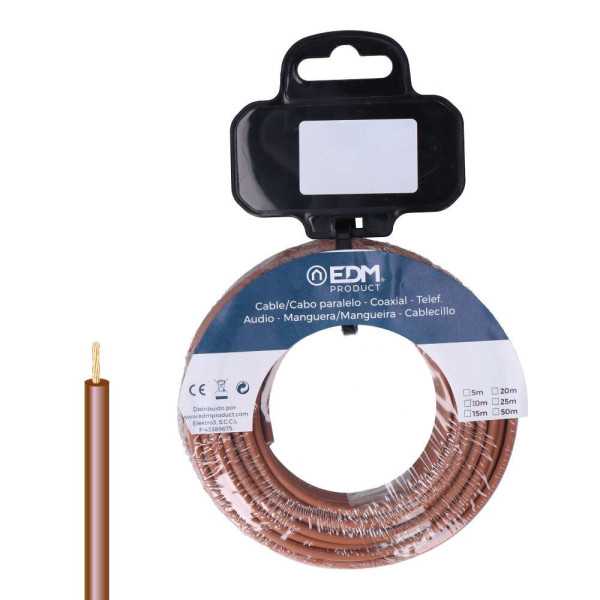 Carrete Cablecillo H07Z1-K 4,00 mm² Marrón, 25 m EDM