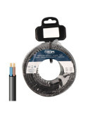 Carrete Cable Paralelo Plano VVK(H2) 06/1KV 2 x 2,50 mm² Negra, 25 m EDM