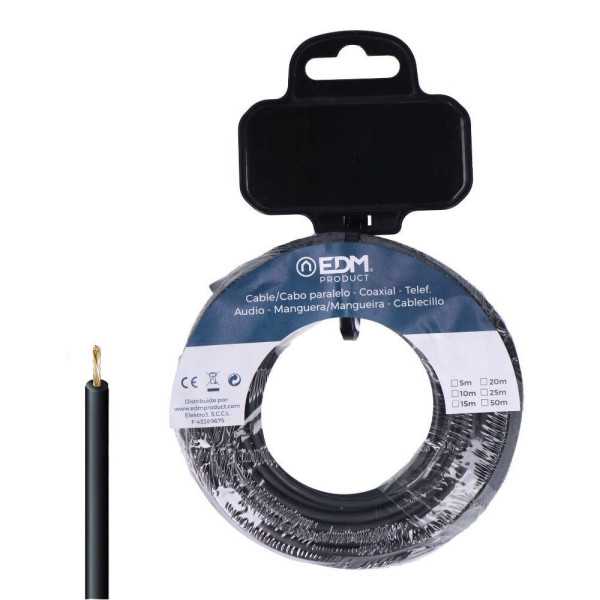 Carrete Cablecillo H07Z1-K 6,00 mm² Negro, 20 m EDM