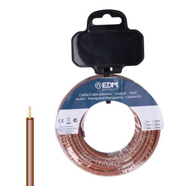 Carrete Cablecillo H07Z1-K 6,00 mm² Marrón, 20 m EDM