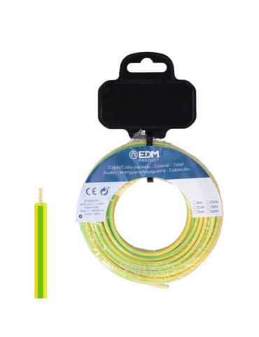 Carrete Cablecillo H07Z1-K 6,00 mm² Bicolor, 20 m EDM