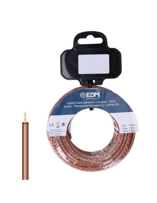 Carrete Cablecillo H07Z1-K 6,00 mm² Marrón, 25 m EDM