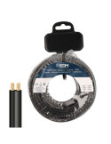Carrete Cable Paralelo 2x0,75mm² Negro 50m. EDM
