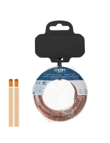 Carrete Cable Paralelo 2x0,75mm² Transparente 50m. EDM