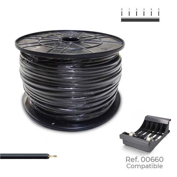 Cablecillo H07Z1-K 2,50 mm² Negro, 400 m. ( Bobina Mediana ) SEDILES