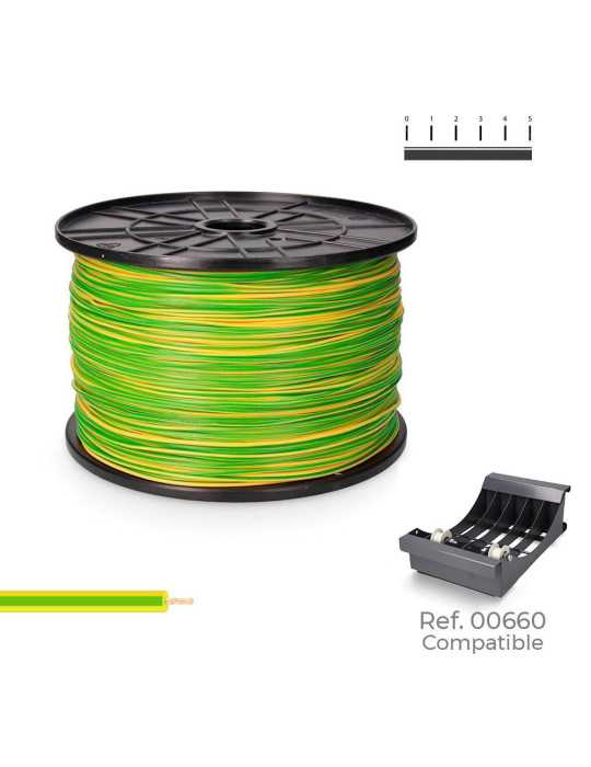 Cablecillo H07Z1-K 2,50 mm² Bicolor, 400 m. ( Bobina Mediana ) SEDILES