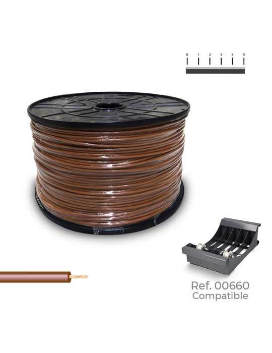 Cablecillo H07Z1-K 2,50 mm² Marrón 400 m. ( Bobina Mediana ) SEDILES
