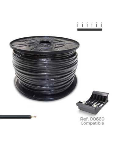 Cablecillo H07Z1-K 1,50 mm² Negro, 500 m. ( Bobina Mediana ) SEDILES
