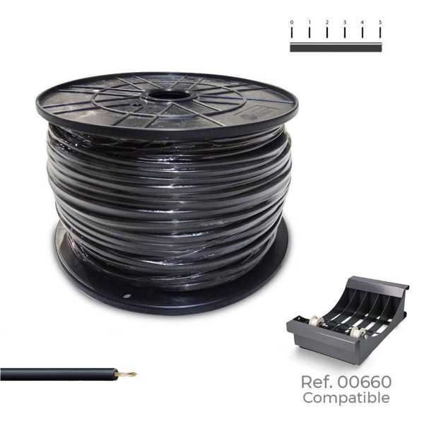 Cablecillo H07Z1-K 1,50 mm² Negro, 500 m. ( Bobina Mediana ) SEDILES