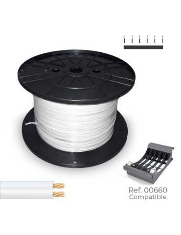 Cable Paralelo 48V 2 x 0,50 mm² Blanco 500 m. (Bobina Mediana) SEDILES