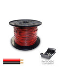 Cable Paralelo 48V 2 x 0,75 mm² Rojo/Negro 500 m. ( Bobina Mediana ) SEDILES