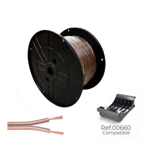 Cable Paralelo 48V 2 x 0,75 mm² Transparente 500 m. (Bobina Mediana) SEDILES