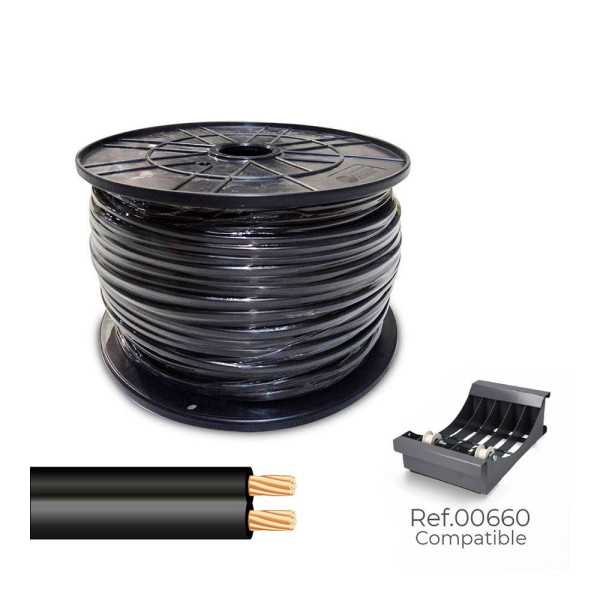 Cable Paralelo 48V 2 x 0,75 mm² Negro 500 m. (Bobina Mediana) SEDILES