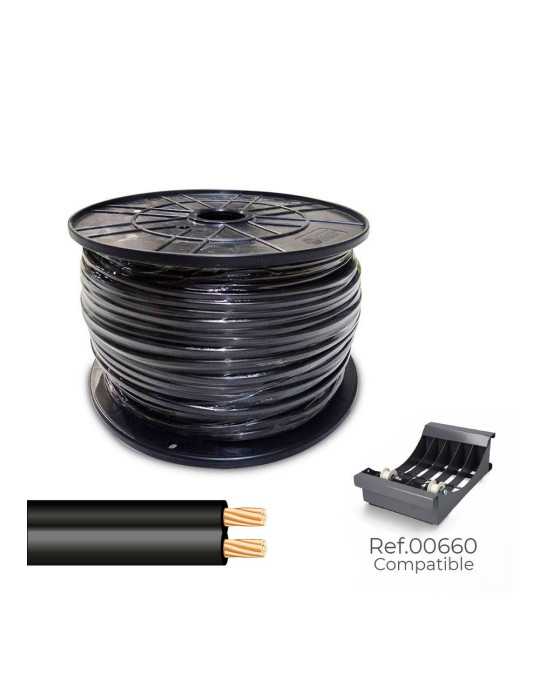 Cable Paralelo 48V 2 x 0,75 mm² Negro 500 m. (Bobina Mediana) SEDILES