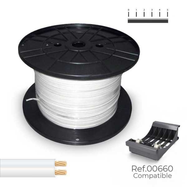 Cable Paralelo 48V 2 x 1,50 mm² Blanco 300 m. (Bobina Mediana) SEDILES
