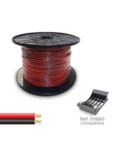 Cable Paralelo 48V 2 x 1,50 mm² Rojo/Negro 300 m. (Bobina Mediana) SEDILES