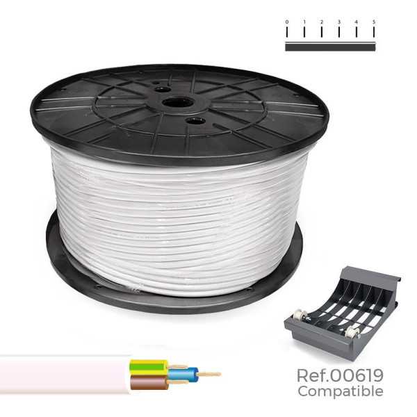 Manguera Tubular H05VV-F 3 G 1,50 mm² Blanca 150 m. (Bobina Grande) SEDILES