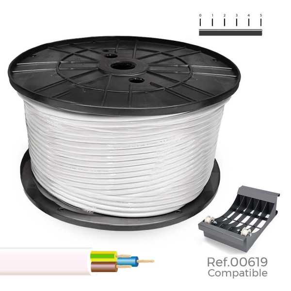 Manguera Tubular VV-K06/1KV 3 G 2,50 mm² Blanca, 150 m. (Bobina Grande) SEDILES