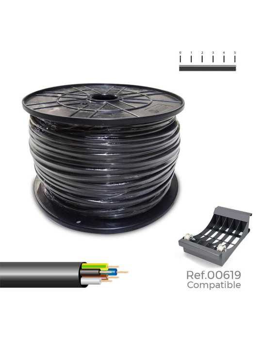 Manguera Tubular VV-K06/1KV 5 G 1,50 mm² Negra, 100 m. (Bobina Grande) SEDILES
