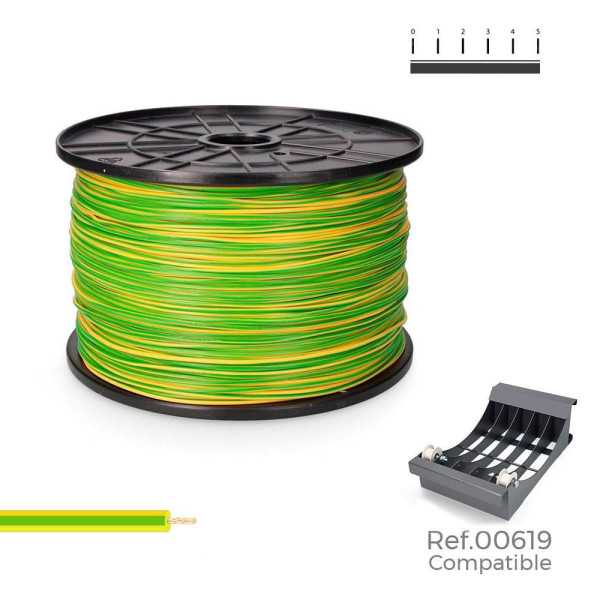 Cablecillo H05V-K 1,50 mm² Bicolor, 1000 m. (Bobina Grande) SEDILES