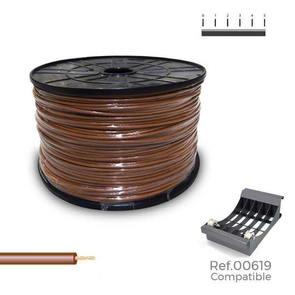 Cablecillo H05V-K 1,50 mm² MARRÓN,1000 m. (Bobina Grande) SEDILES