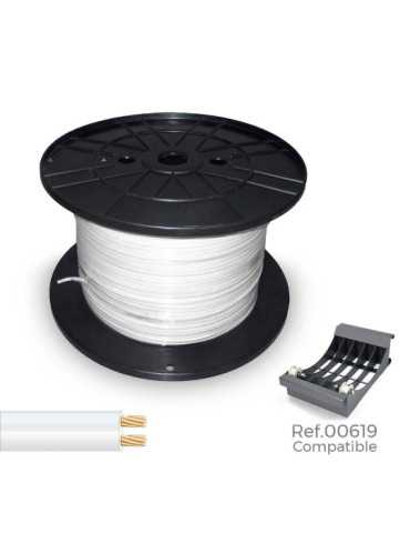 Cable Paralelo 48V 2 x 0,75 mm² Blanco 1000 m (Bobina Grande) SEDILES