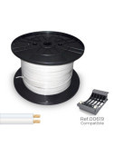 Cable Paralelo 48V 2 x 0,75 mm² Blanco 1000 m (Bobina Grande) SEDILES