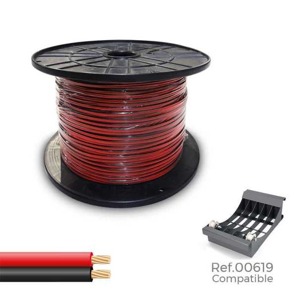 Cable Paralelo 48v 2 x 0,75 mm² Rojo/Negro 1000 m (Bobina Grande) SEDILES