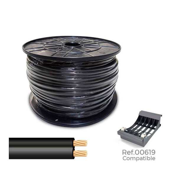 Cable Paralelo 48V 2 x 0,75 mm² Negro 1000 m (Bobina Grande) SEDILES