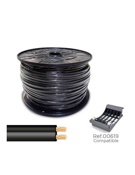 Cable Paralelo 48V 2 x 0,75 mm² Negro 1000 m (Bobina Grande) SEDILES