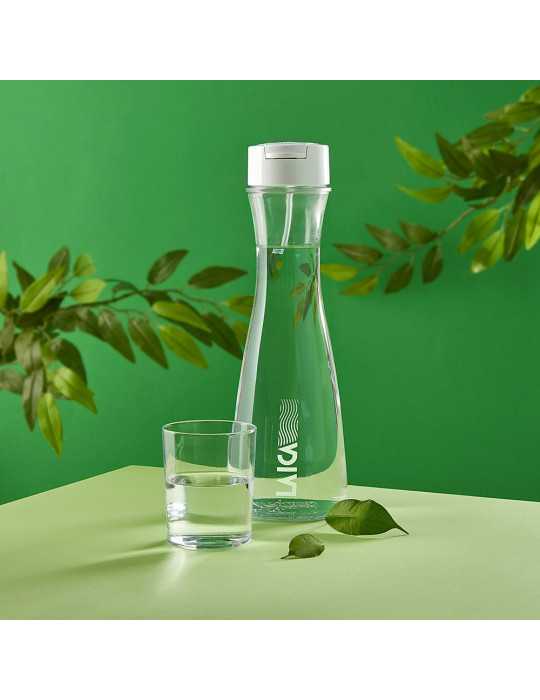 Botella Filtración Instantánea de Vidrio de 1 L con 1 Filtro LAICA