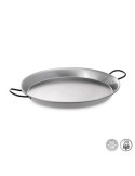 Paellera Tradicional de Acero Pulido Ø60 cm (20 Personas) VAELLO