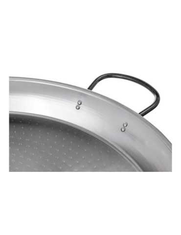 Paellera Tradicional de Acero Pulido Ø70 cm (30 Personas) VAELLO 2