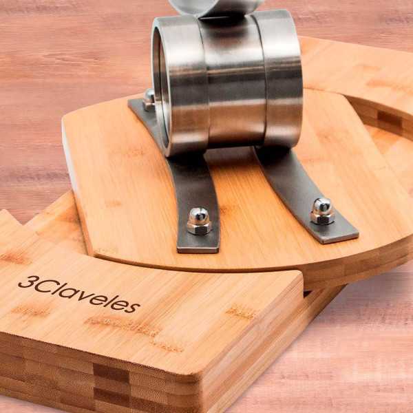 Jamonero Basculante 360° 50 x 19,5 cm 3 CLAVELES