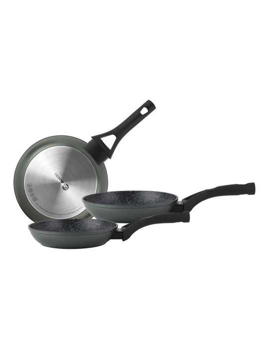 Set 3 Sartenes Stim de Aluminio Forjado Ø18 / Ø22 / Ø26 cm FAGOR