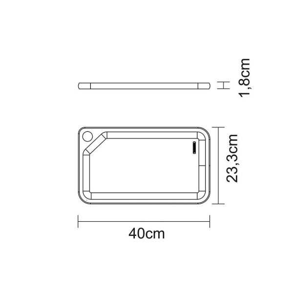 Tabla para Cortar y Servir 40 x 23,3 x 1,8 cm TRAMONTINA
