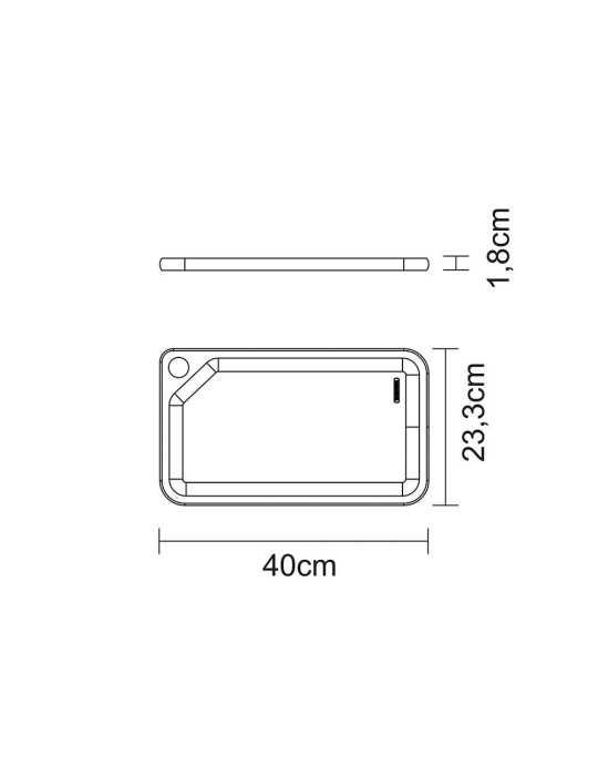 Tabla para Cortar y Servir 40 x 23,3 x 1,8 cm TRAMONTINA
